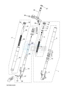 YZF-R125 R125 (5D78 5D78 5D78 5D78) drawing FRONT FORK