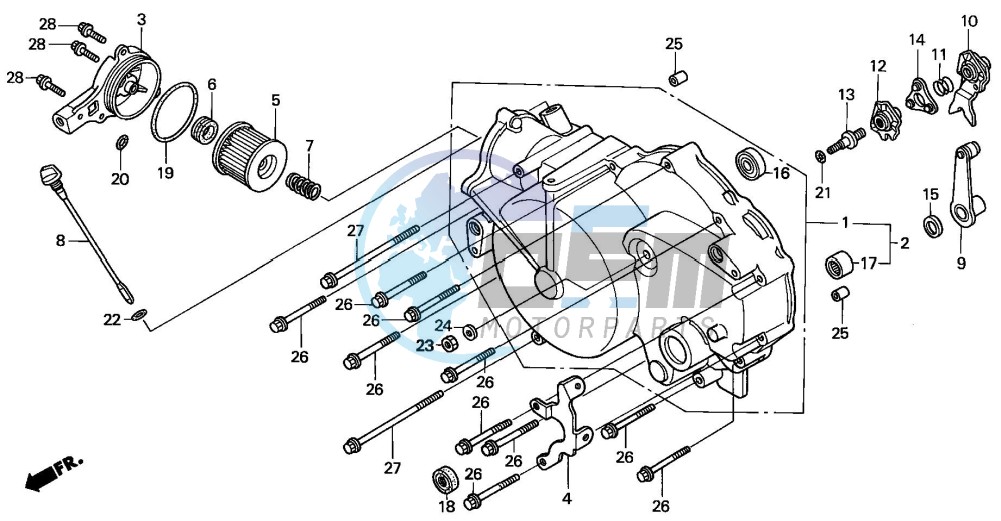 FRONT CRANKCASE COVER (1)