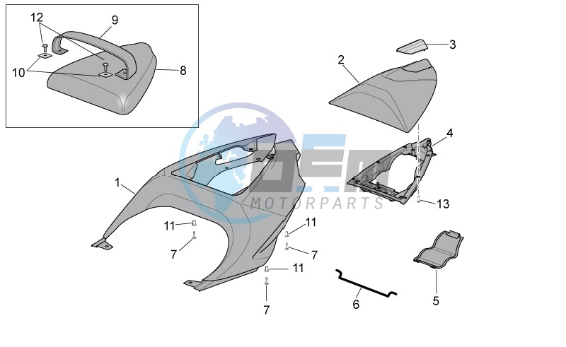 Rear body - Rear fairing I