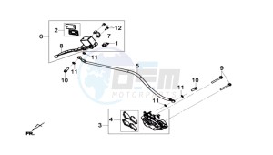 JOYMAX 125 I ABS drawing BRAKE CALIPER FOR / BRAKE LEVER CPL