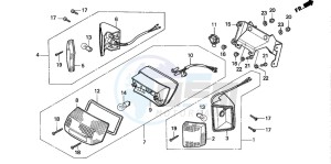 SA75 drawing TAILLIGHT/REAR WINKER