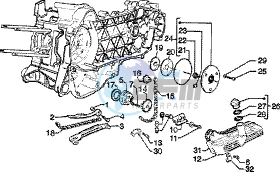 Oil pump-oil pan