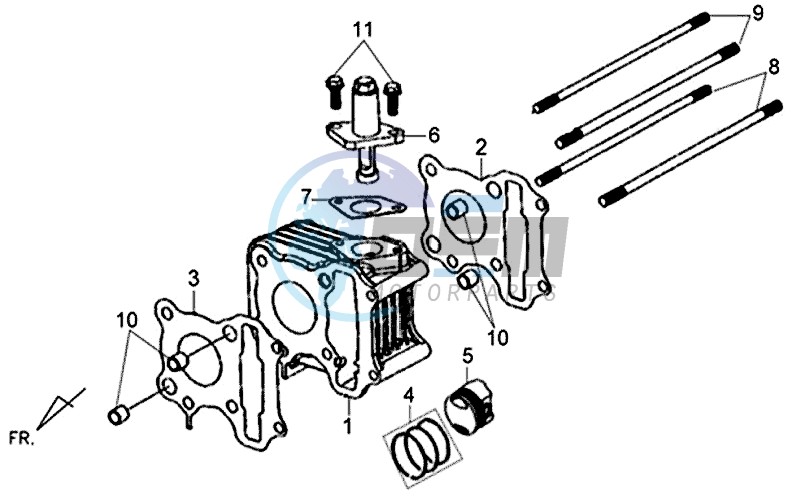 CYLINDER / CYLINDER HEAD GASKET / BASE GASKET