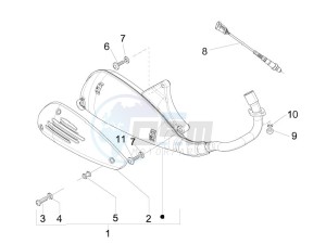 Liberty 150 4t 2v ie e3 (Vietnam) drawing Silencer