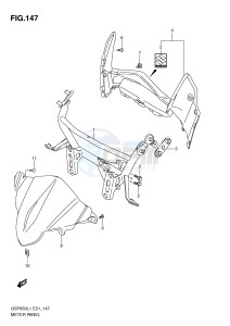 GSF650 (E21) Bandit drawing METER PANEL (GSF650SL1 E21)