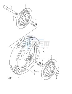 GSX1300R (E2) Hayabusa drawing FRONT WHEEL