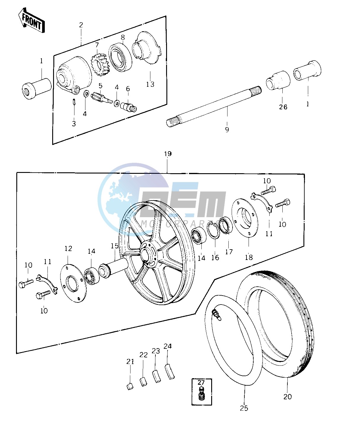 FRONT WHEEL_TIRE_HUB -- 79-81 C2_C3_C4- -