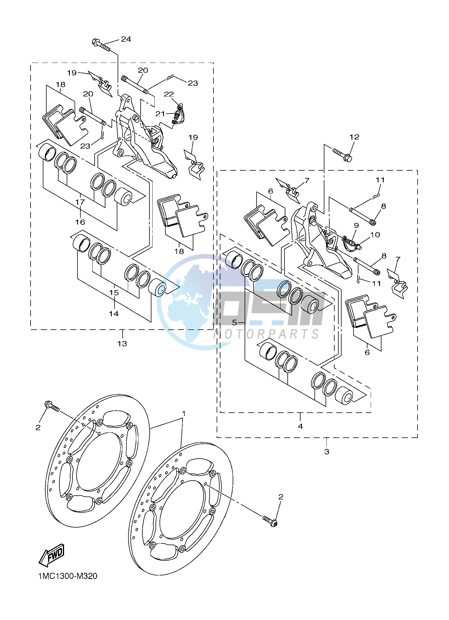 FRONT BRAKE CALIPER