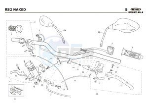 RS2-125-NACKED-BLACK drawing HANDLEBAR - CONTROLS