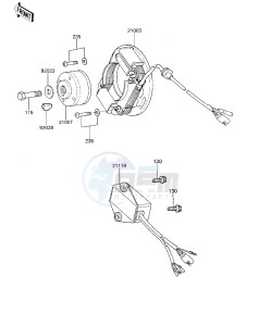 KX 125 C [KX125L] (C1) [KX125L] drawing IGNITION_GENERATOR