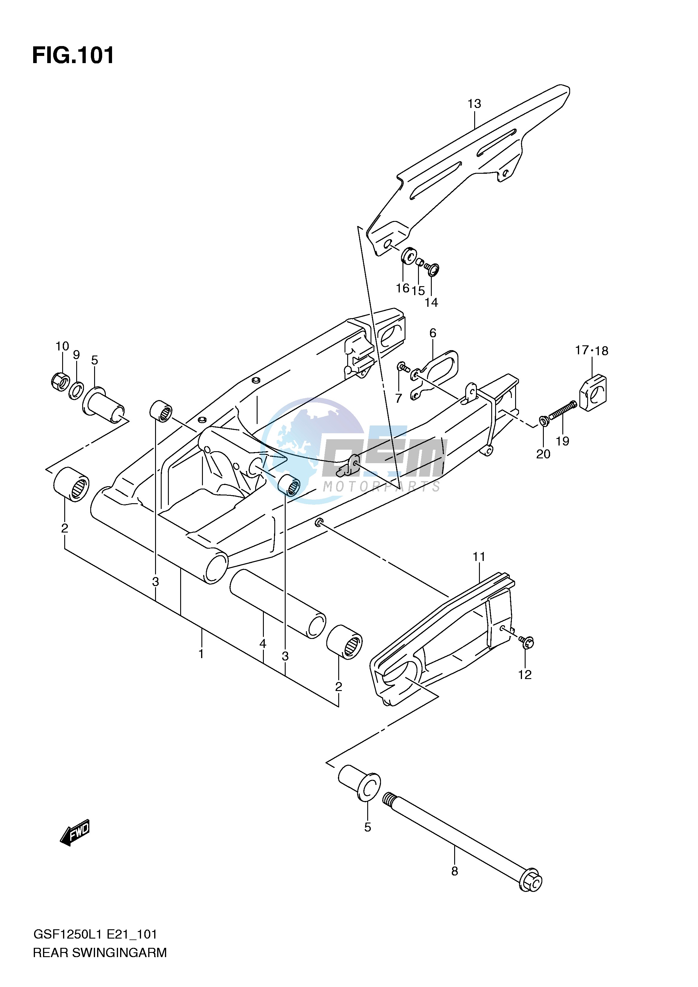 REAR SWINGING ARM