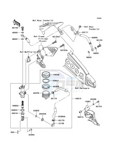 NINJA ZX-6R ZX600R9F FR GB XX (EU ME A(FRICA) drawing Rear Master Cylinder