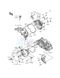 NINJA 300 ABS EX300BGF XX (EU ME A(FRICA) drawing Engine Cover(s)