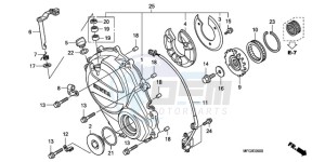 CB600F3A Europe Direct - (ED / ST 25K) drawing RIGHT CRANKCASE COVER