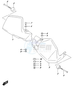 DL650 drawing KNUCKLE COVER (DL650XAUEL7 E21)