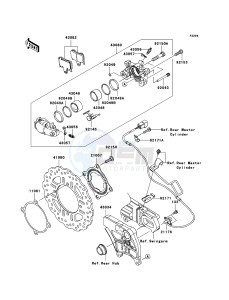 ZZR1400_ABS ZX1400DBF FR GB XX (EU ME A(FRICA) drawing Rear Brake