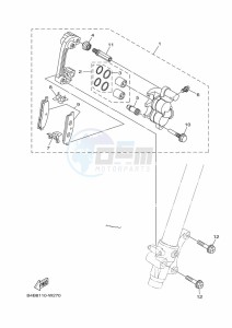 YZ85LW YZ85 (B0G7) drawing FRONT BRAKE CALIPER