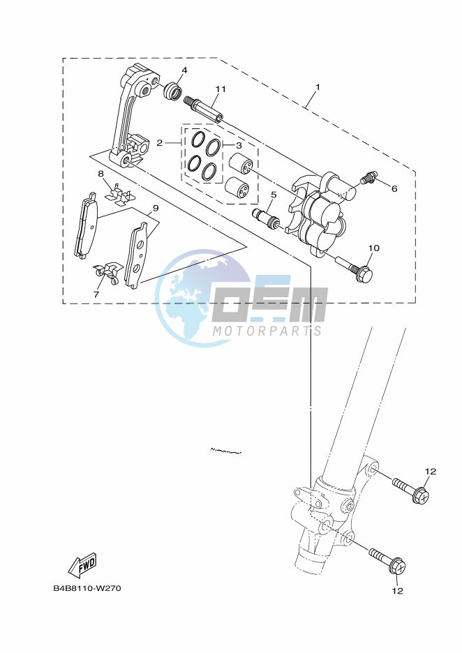 FRONT BRAKE CALIPER