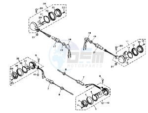 XV DX VIRAGO 535 drawing FLASHER LIGHT