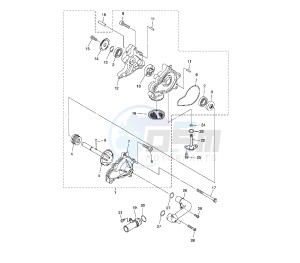 XVS A MIDNIGHT STAR 1300 drawing WATER PUMP