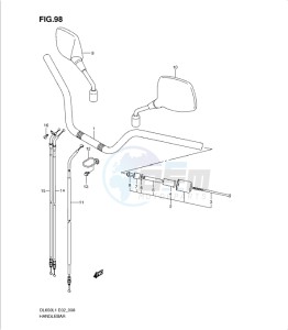 DL650 drawing HANDLEBAR (DL650AL1 E24)