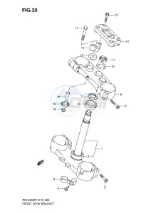 RM-Z450 (E19) drawing STEERING STEM