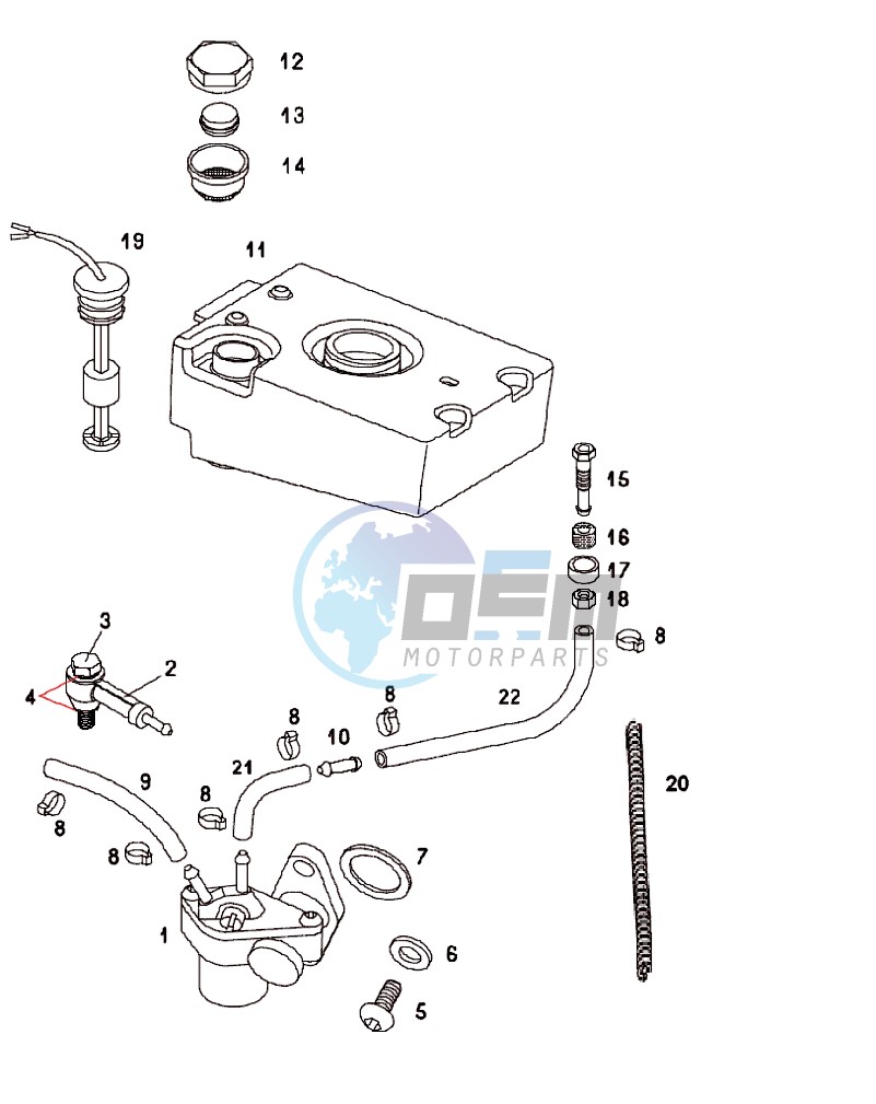 Oil pump-oil tank