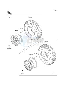 KRF 750 C [TERYX 750 4X4] (C8F) C8F drawing WHEELS_TIRES