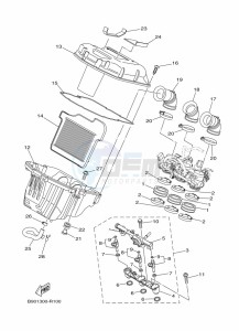 TRACER 900 MTT850 (B5CF) drawing INTAKE 2