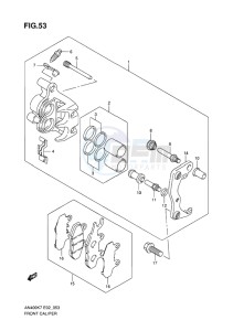 AN400 BURGMAN EU-UK drawing FRONT CALIPER