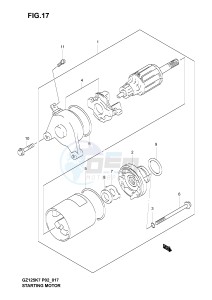 GZ125 (P02) drawing STARTING MOTOR