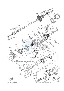 YXZ1000ET YXZ10YEXH YXZ1000R EPS SS (B573) drawing CRANKSHAFT & PISTON