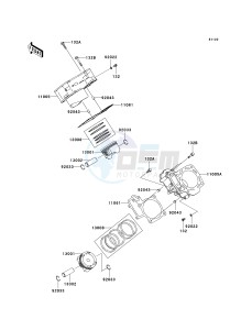 KVF 750 D [BRUTE FORCE 750 4X4I] (D8F-D9F) D8F drawing CYLINDER_PISTON-- S- -