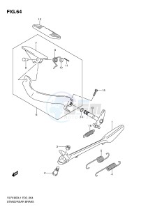 VLR1800 (E2) drawing STAND-REAR BRAKE