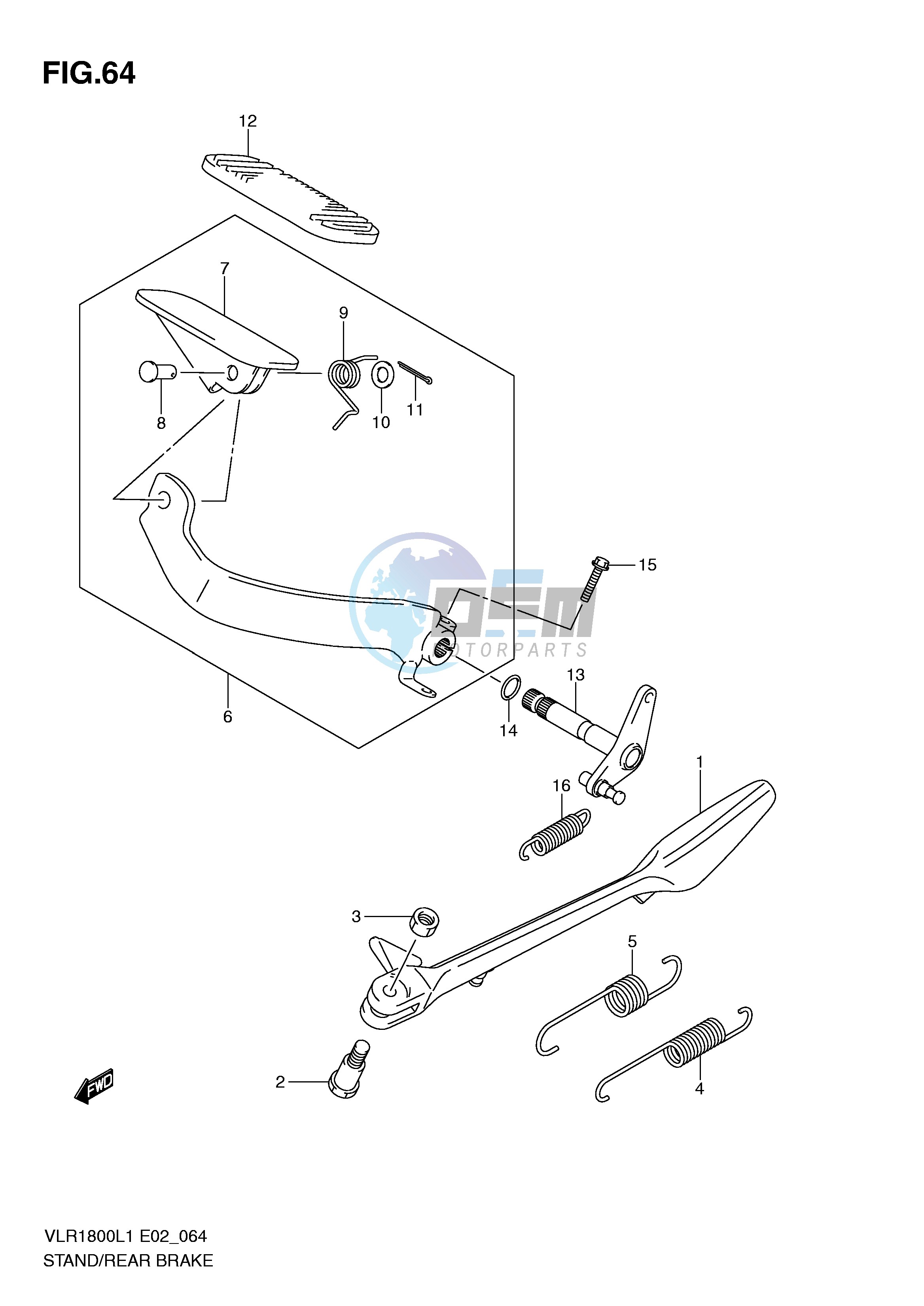 STAND-REAR BRAKE