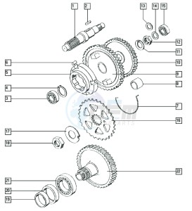 S25-2_R-S 50 R-S drawing Countershaft-mainshaft