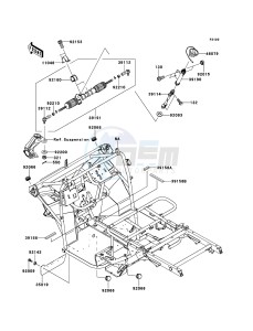 MULE_610_4X4 KAF400AEF EU drawing Frame