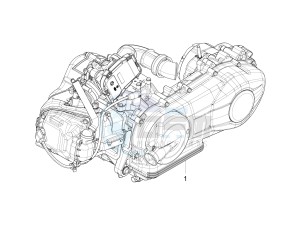 Liberty 125 iGet 4T 3V ie ABS (APAC) drawing Engine, assembly