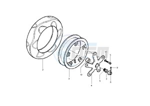 Zip 125 drawing Rear Wheel