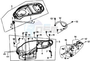 FIDDLE III 200I L6 drawing BUDDY SEAT - HELMET BOX - CARRIER