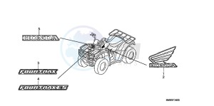 TRX250TEC drawing MARK