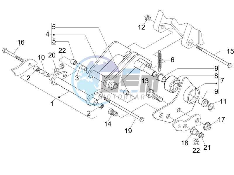 Swinging arm