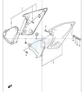 GSF1200 (E2) Bandit drawing FRAME COVER (MODEL K1)