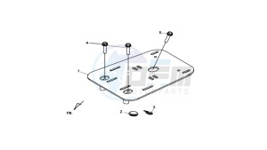 MAXSYM 400 EFI drawing LUGGAGE RACK