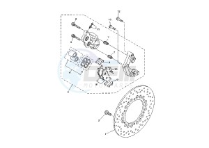 YP MAJESTY 250 drawing FRONT BRAKE CALIPER