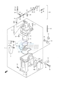 DF 50 drawing Fuel Vapor Separator