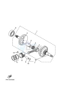 TT-R50E (BEG7) drawing CRANKSHAFT & PISTON