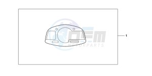 CBR600RA9 France - (F / ABS CMF MME) drawing METER PANEL