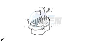 CG125 drawing CYLINDER HEAD COVER