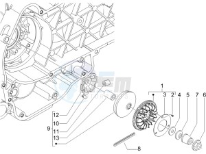 X9 125 Evolution potenziato (UK) drawing Driving pulley